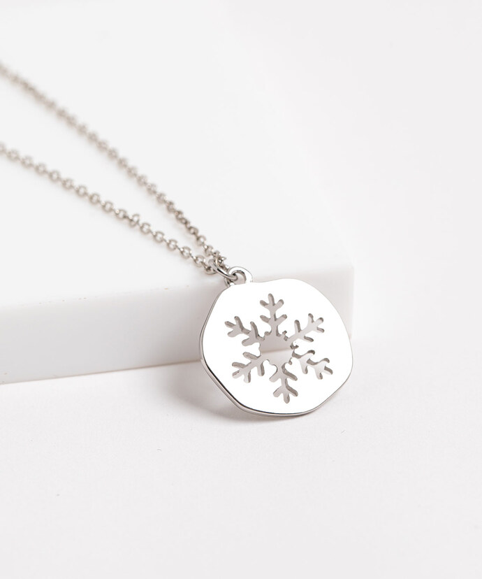 Snowflake Medallion Necklace Image 1