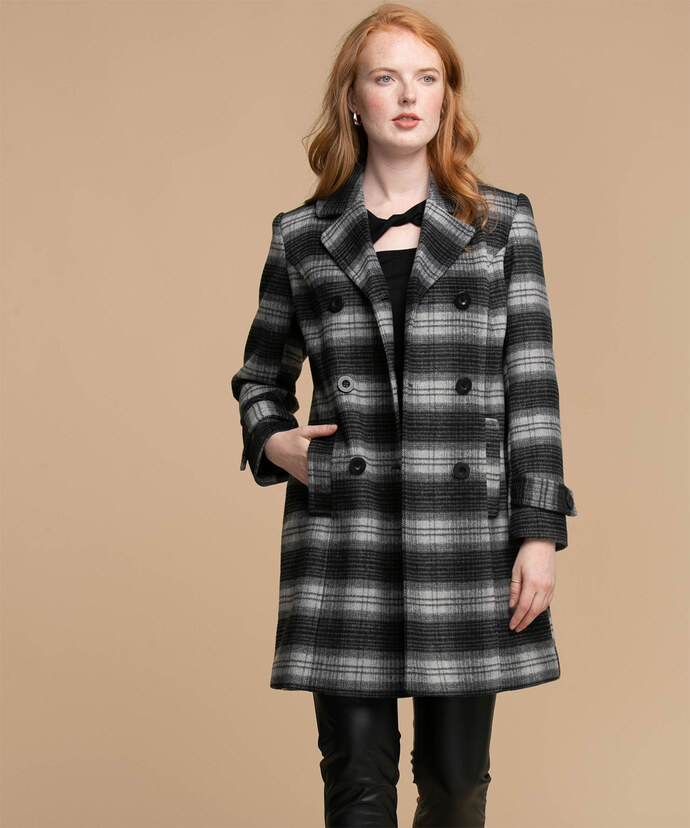 Double Breasted Wool Blend Coat Image 5