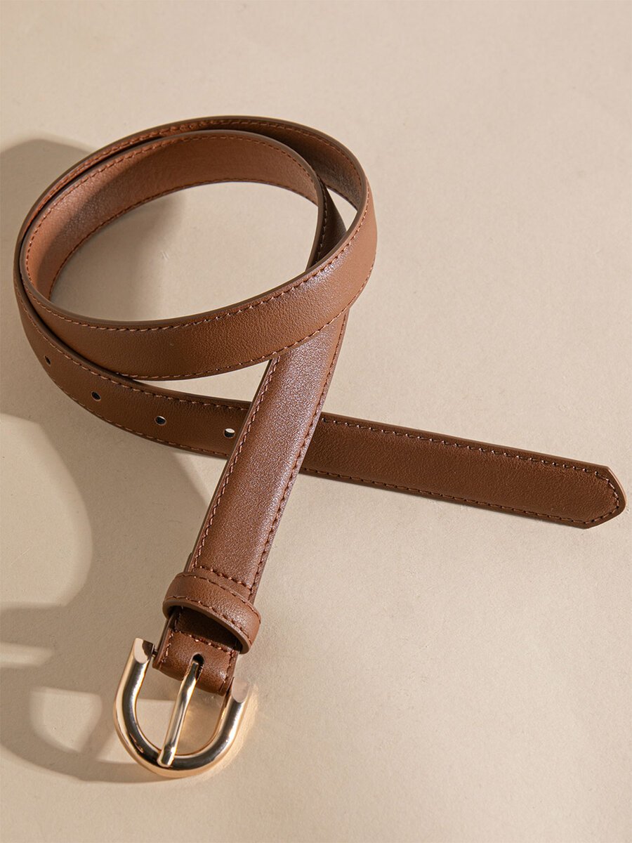 Belt with Rounded Buckle