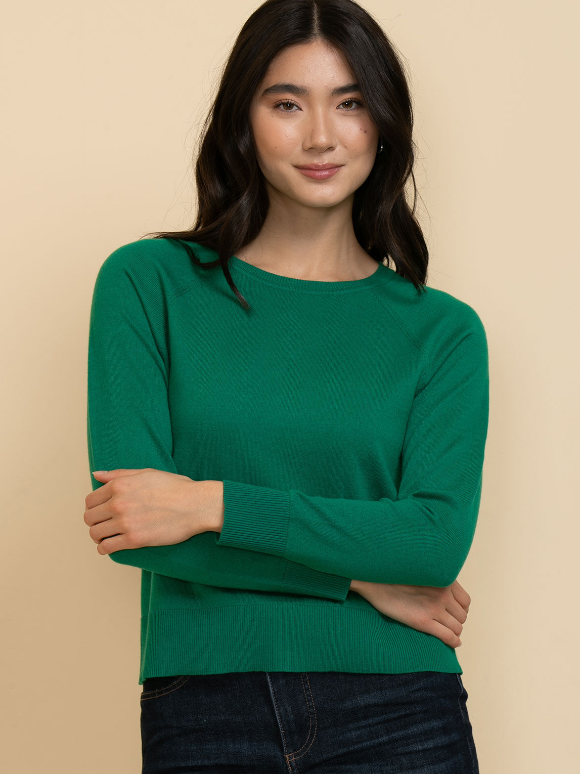 Cashmere Blend Crew Neck Sweater Rickis