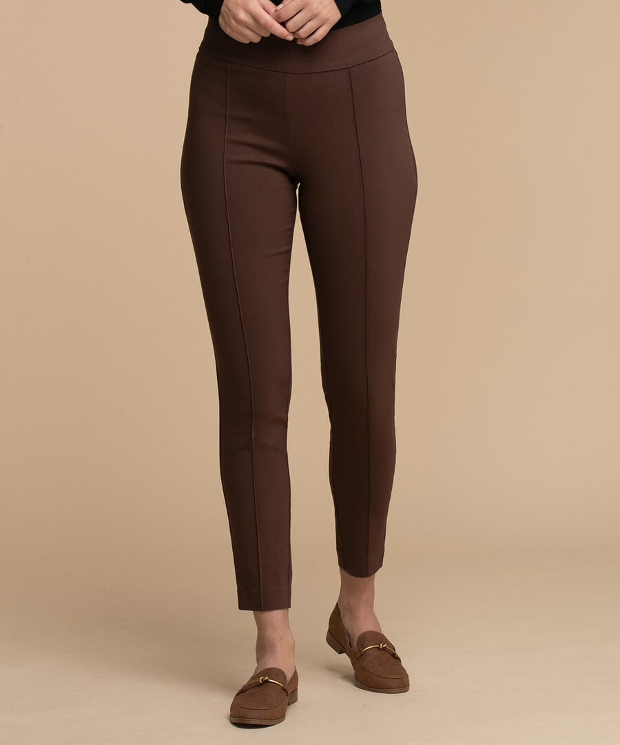 Alfie Pull-On Slim Pant in Microtwill