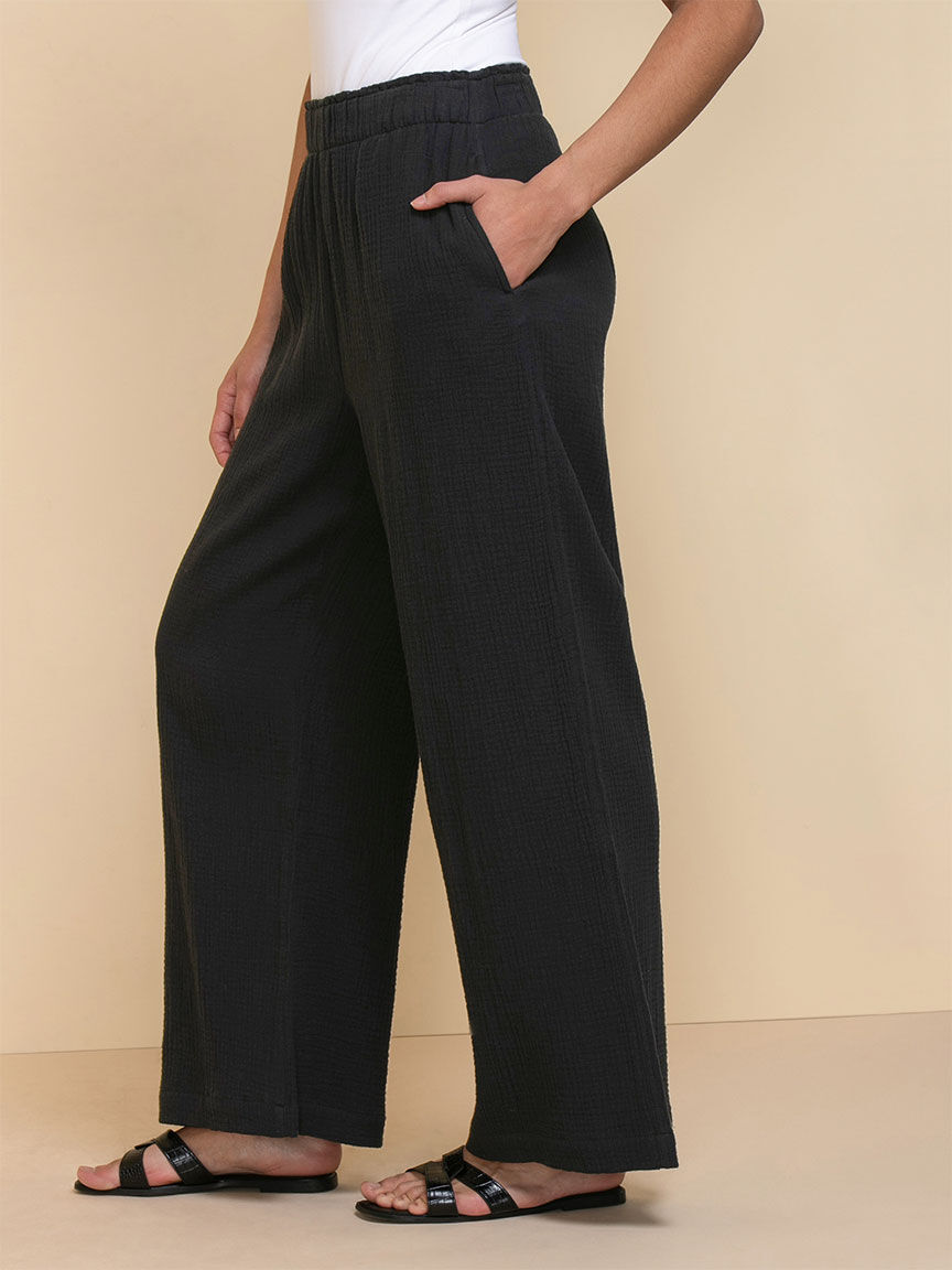 Cotton wide new arrivals leg pants