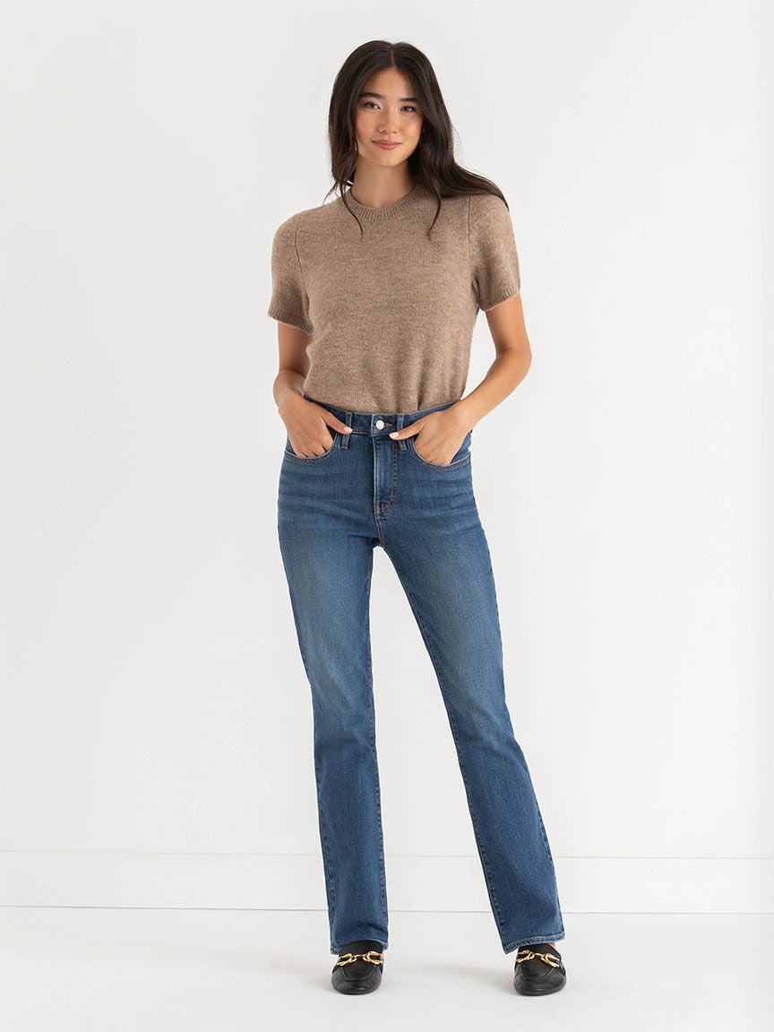 High waist straight leg jean outlet