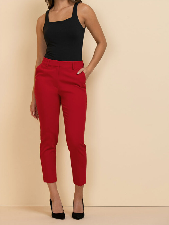 Parker Slim Pant in Luxe Tailored Image 3