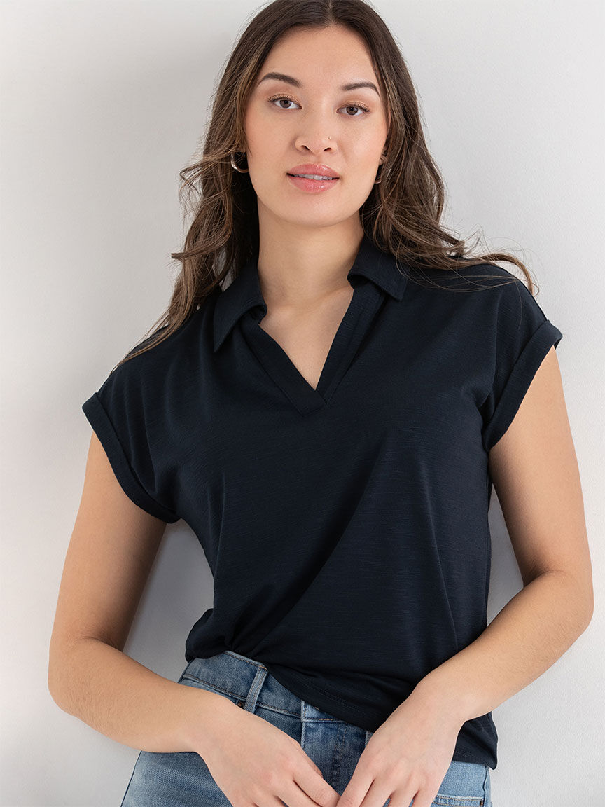 Johnny collar shirt outlet