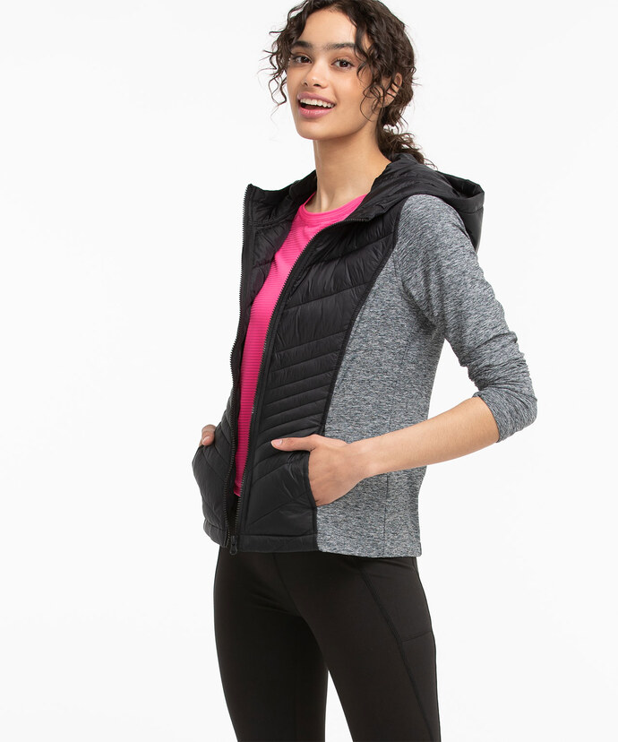Quilted Athletic Jacket Image 5