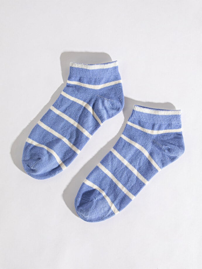 Thin Stripe Ankle Socks Image 2