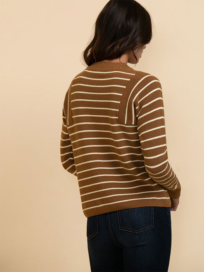Striped Crewneck Sweater Image 4