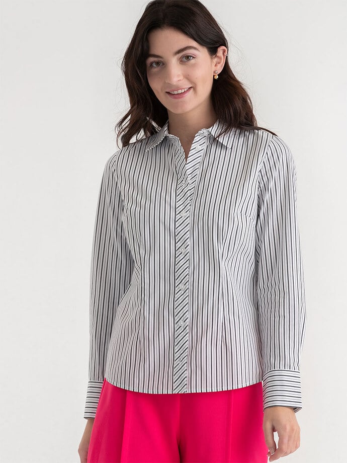 New Talia Fitted Collared Shirt	 Image 6