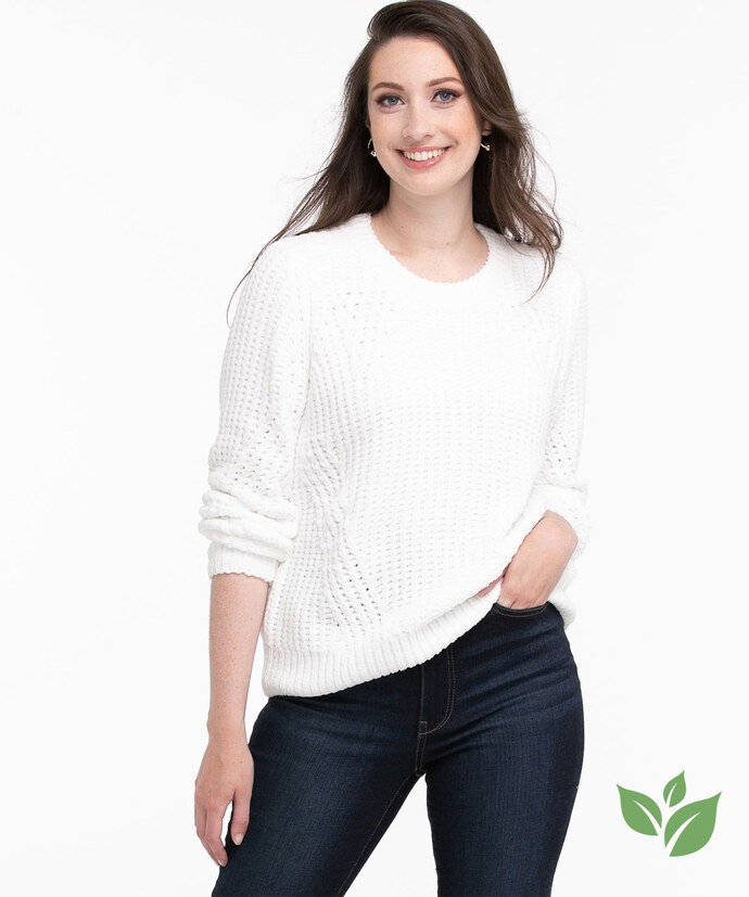 Eco-Friendly Chenille Pullover Sweater Image 1