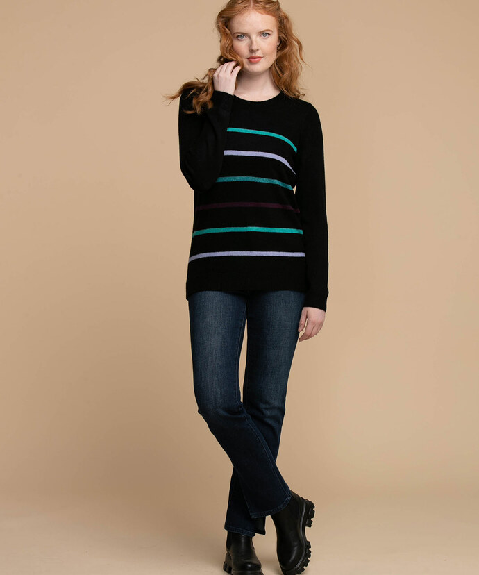Striped Pullover Sweater Image 2