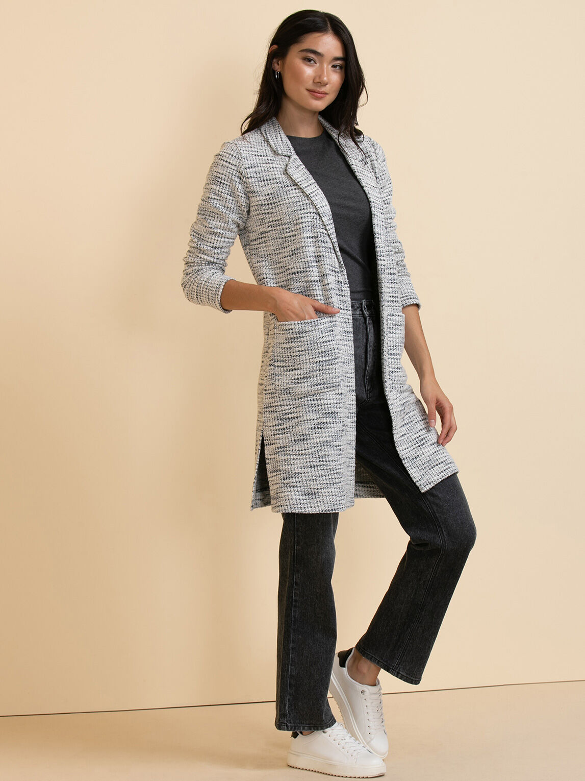 Knit Longline Jacket Rickis