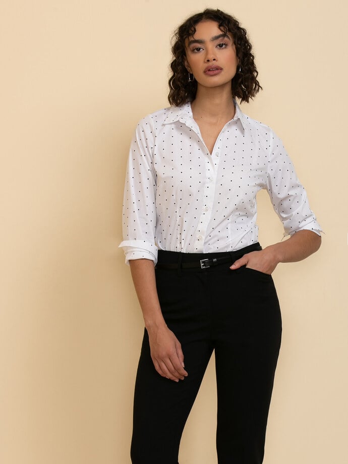 Talia Fitted Collared Shirt Image 1