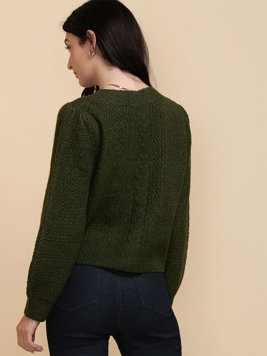 Puff deals sleeve cardigan