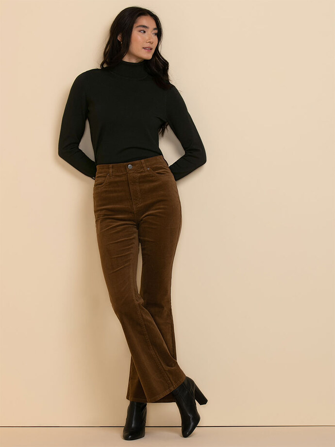 Turtleneck Sweater with Rivet Cuffs Image 4