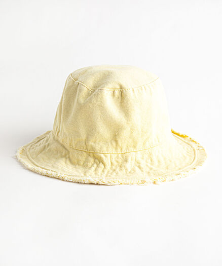 Fringed Bucket Hat, Neutral