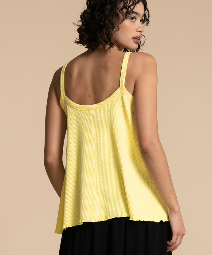 Strappy Top with Scalloped Hem Image 4