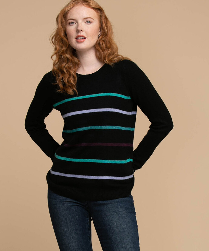 Striped Pullover Sweater Image 1