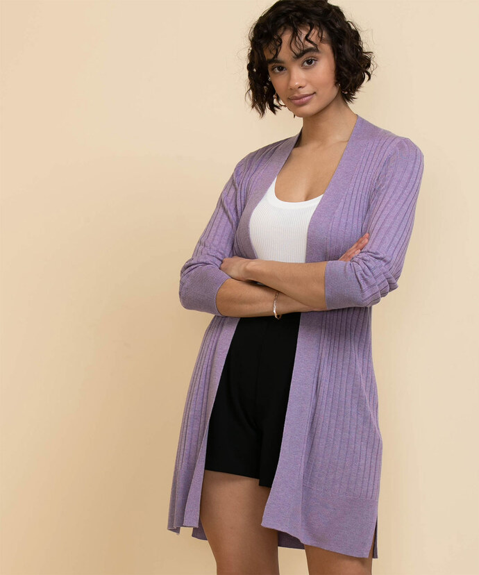 Ribbed Duster Cardigan Image 4
