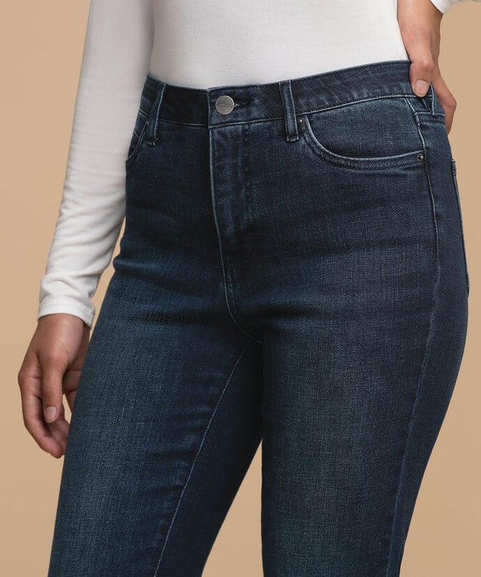 Stevie Straight Jeans with Split Hem  Image 3