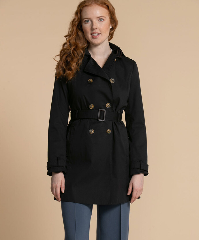 Belted Double Breasted Trench Coat Image 2