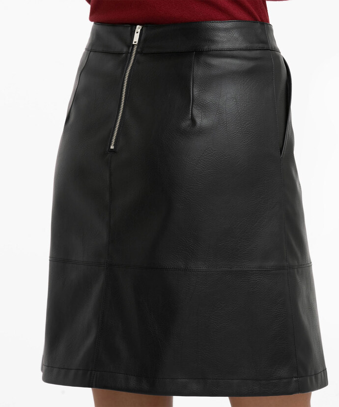 Faux Leather Skirt Image 5