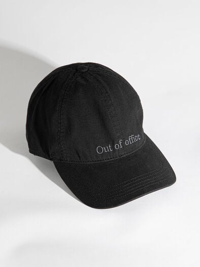 Out of Office Baseball Cap, Black Out of Office Baseball Cap, Black
