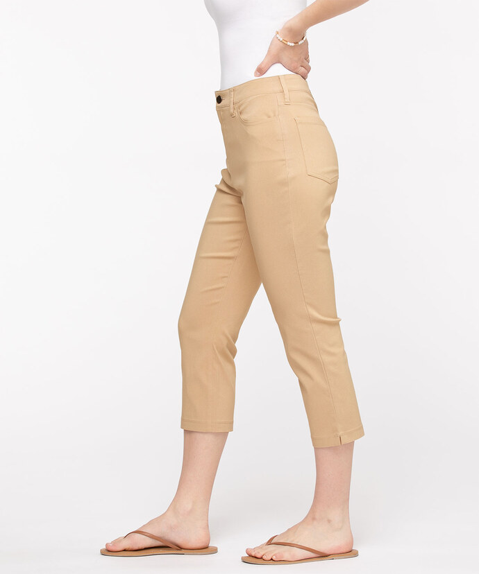 Microtwill Pull-On Crop Pant Image 2