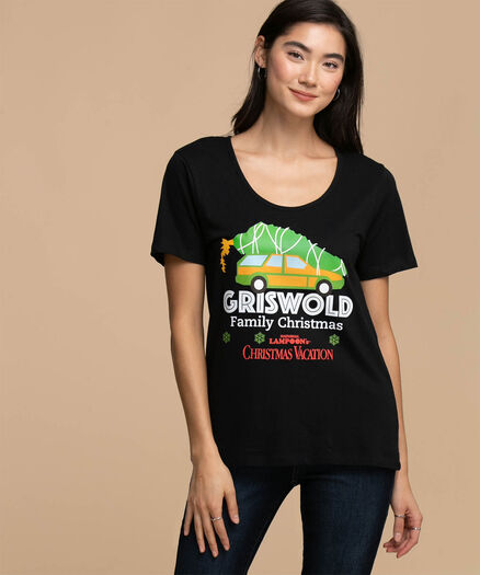 National Lampoon's Christmas Vacation Tee, Black/Xmas Vacay National Lampoon's Christmas Vacation Tee, Black/Xmas Vacay