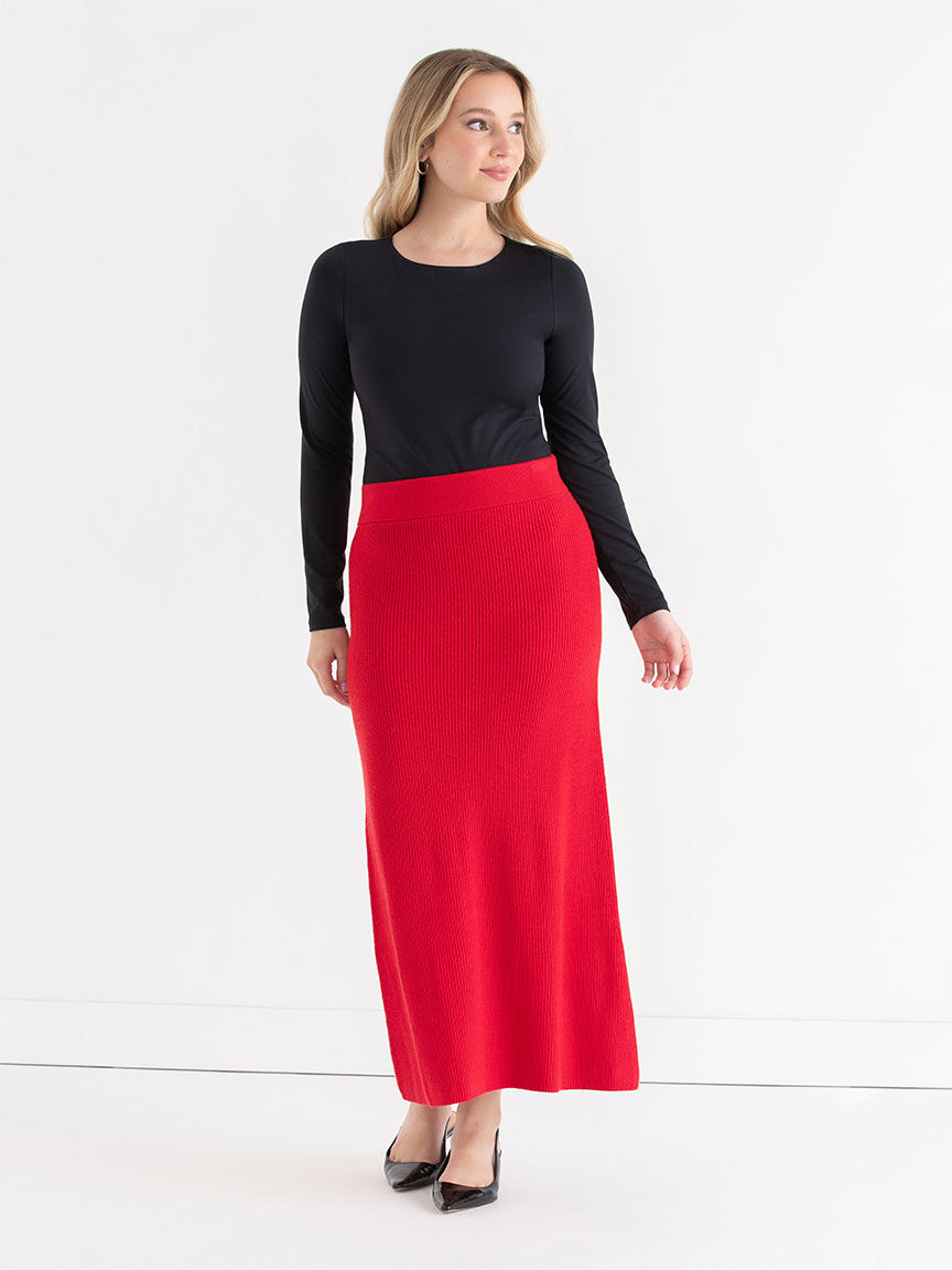 Ribbed Knit Skirt | Rickis