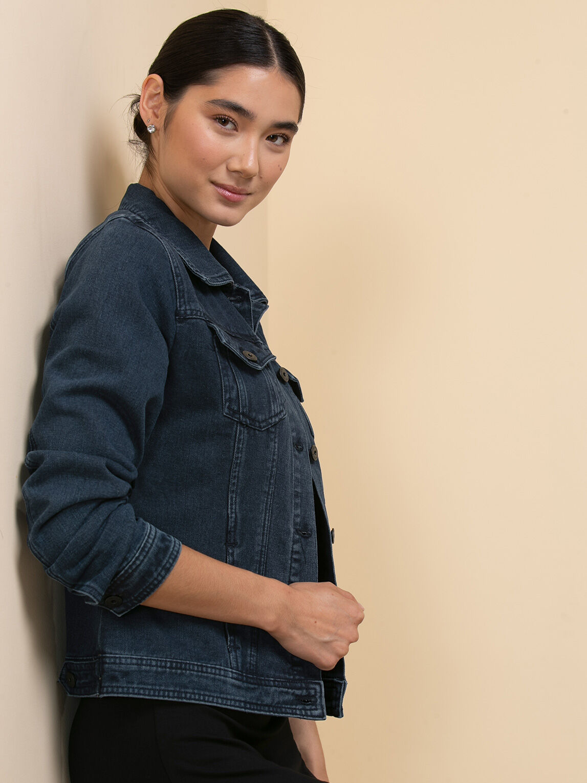 Distressed sales jean jacket