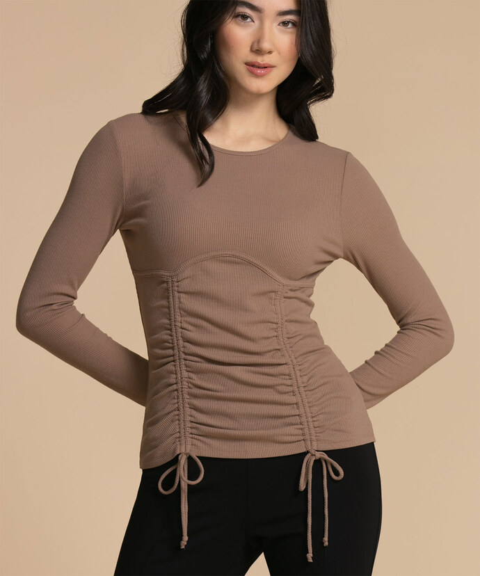 Luxology Scoop Top with Drawstring Image 1