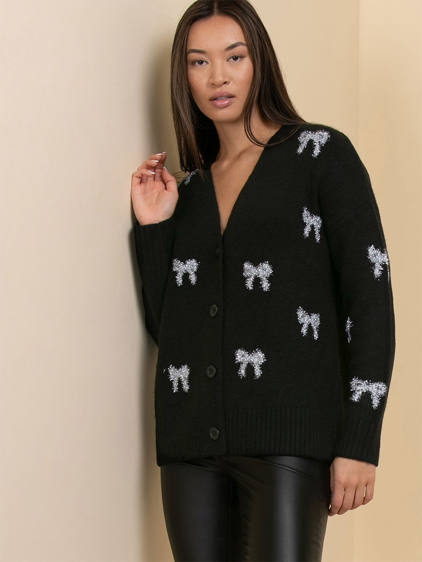 Tinsel cardigan top