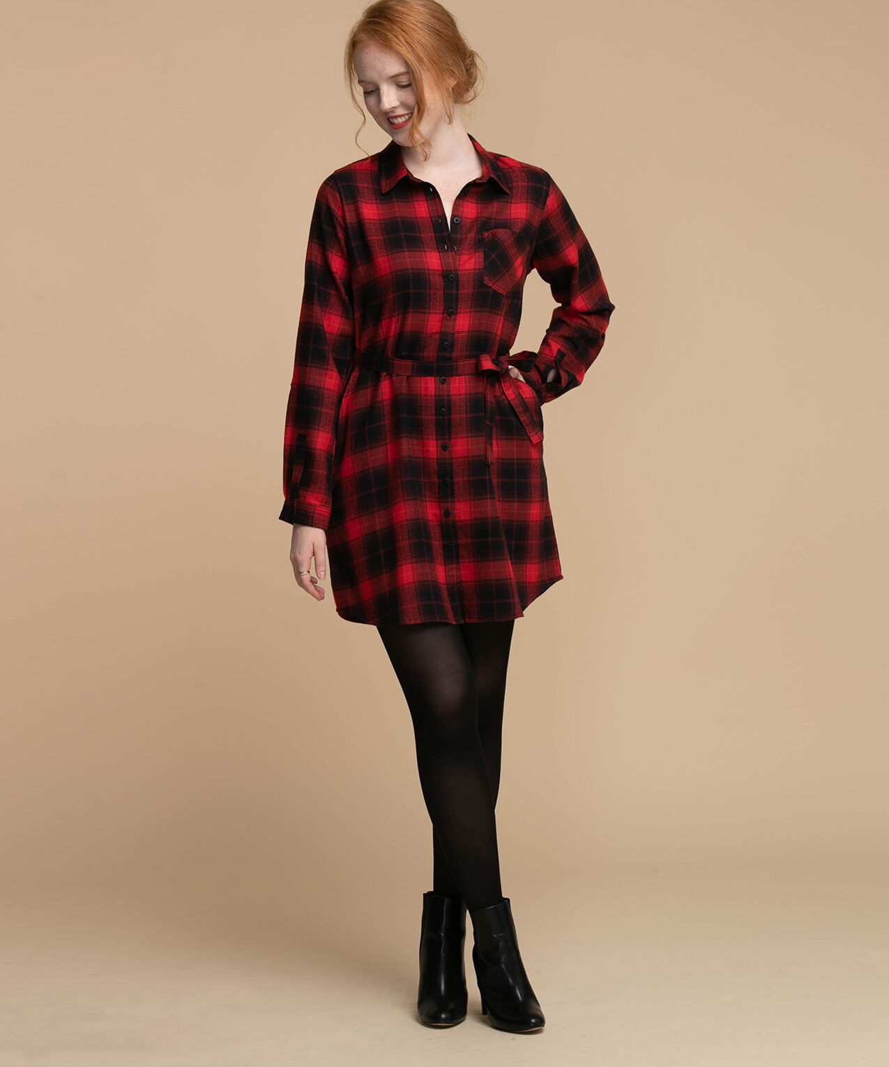 Flannel Shirt Dress Rickis