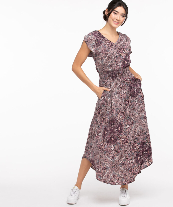 Smocked Waist Maxi Dress Image 1