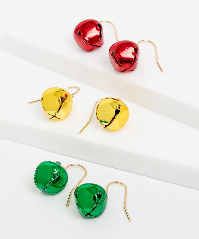 Jingle Bell Earring 3-Pack Image 2