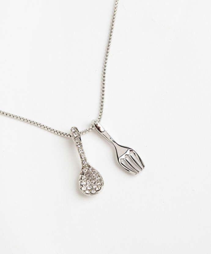 Fork & Spoon Necklace Image 1