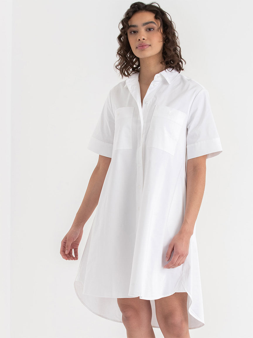 Luxe Poplin Shirt Dress Rickis