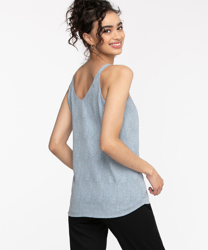 Strappy Double Layer Sleeveless Blouse Image 4
