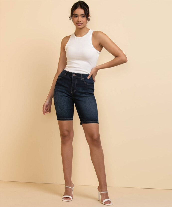 Skylar Bermuda Jean Shorts Image 6