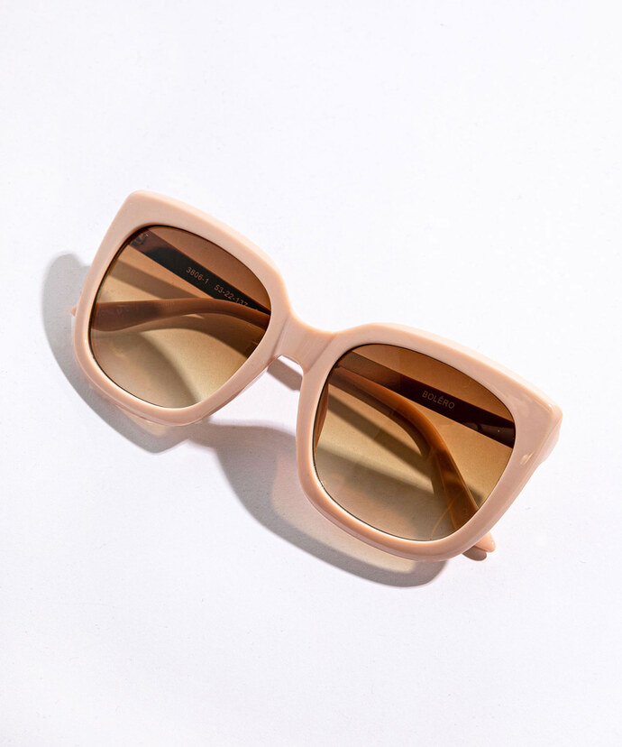 Peach Square Sunglasses Image 1