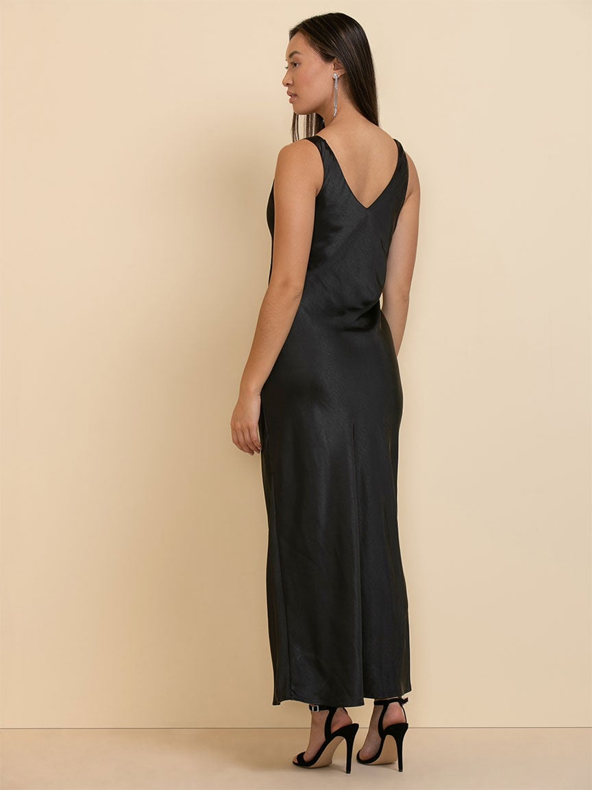 Sleeveless Satin Slip Dress