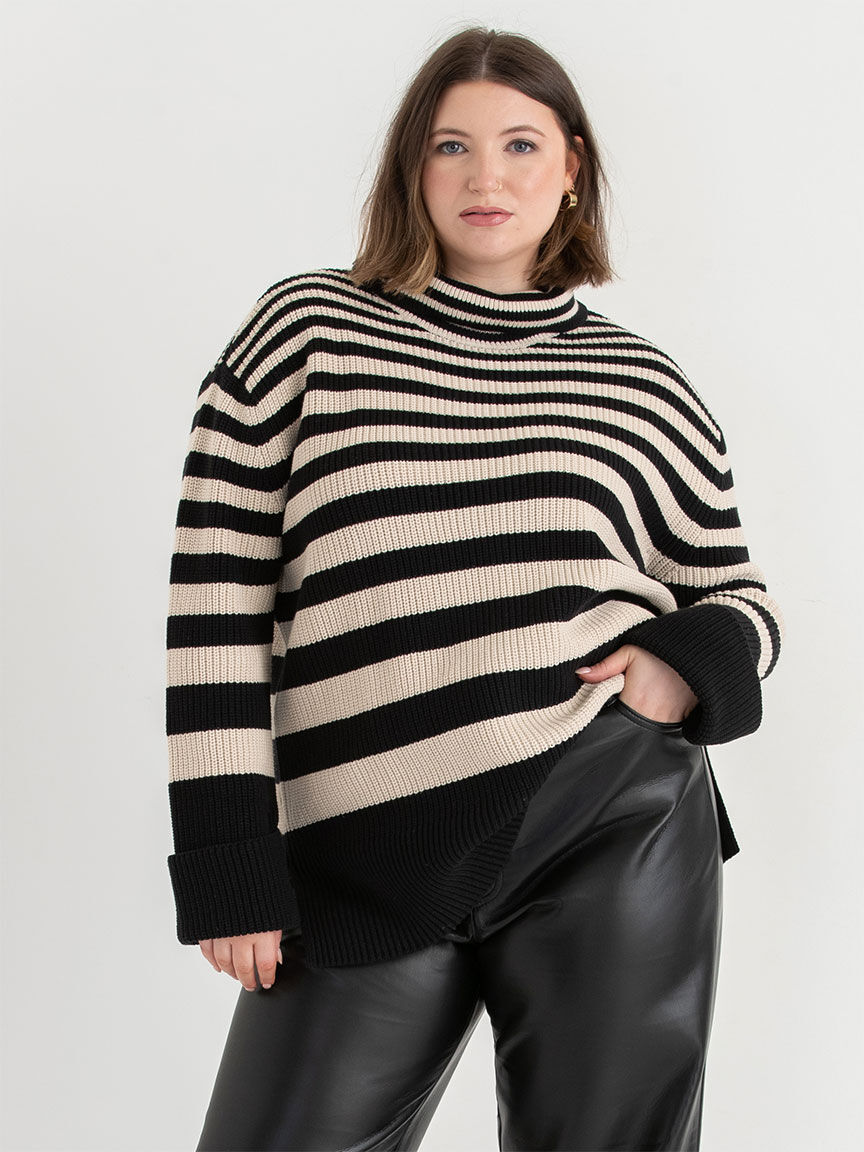 Cowl Neck Tunic Sweater Rickis