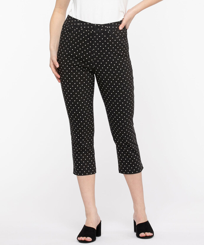 Microtwill Pull-On Crop Pant Image 3