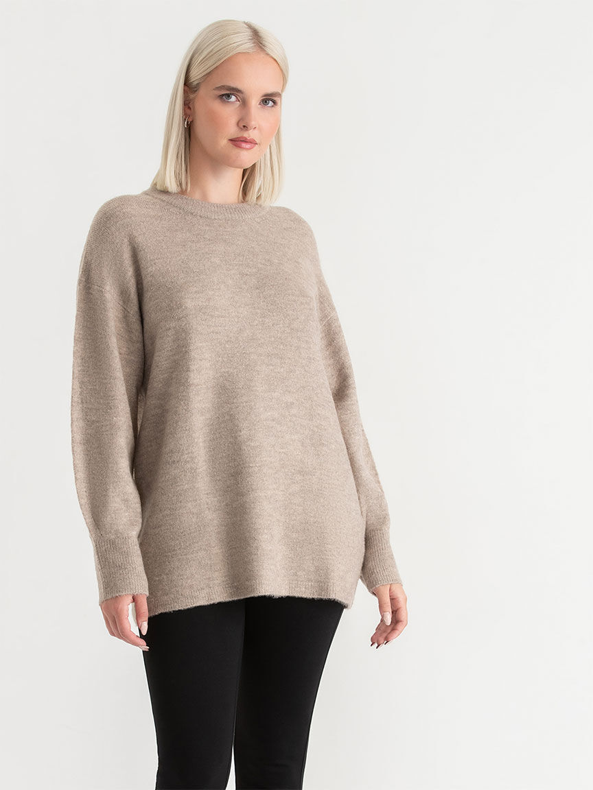 Relaxed Mossy Tunic Sweater Rickis