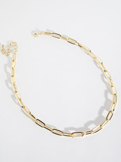 14K Gold Chain-Link Necklace, Gold 14K Gold Chain-Link Necklace, Gold