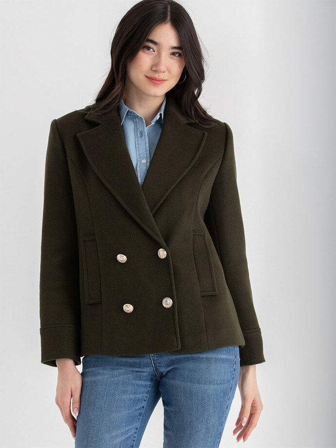 Taylor Double Breasted Peacoat Image 6