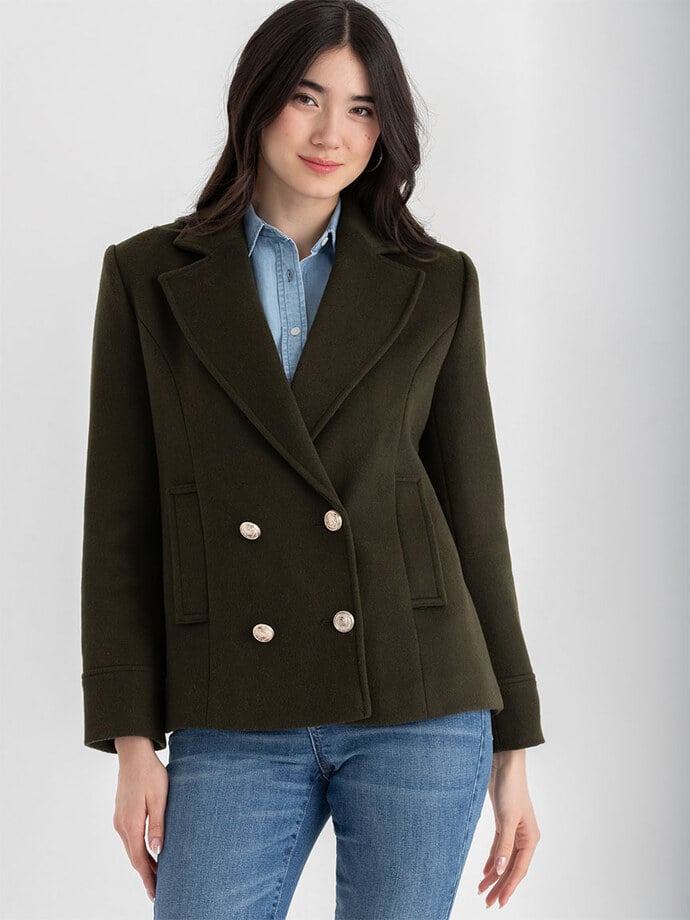 Taylor Double Breasted Peacoat Image 6