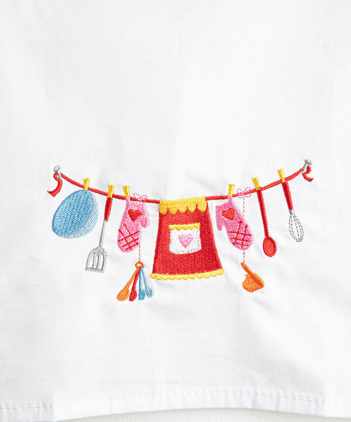 Embroidered Tea Towel Image 2