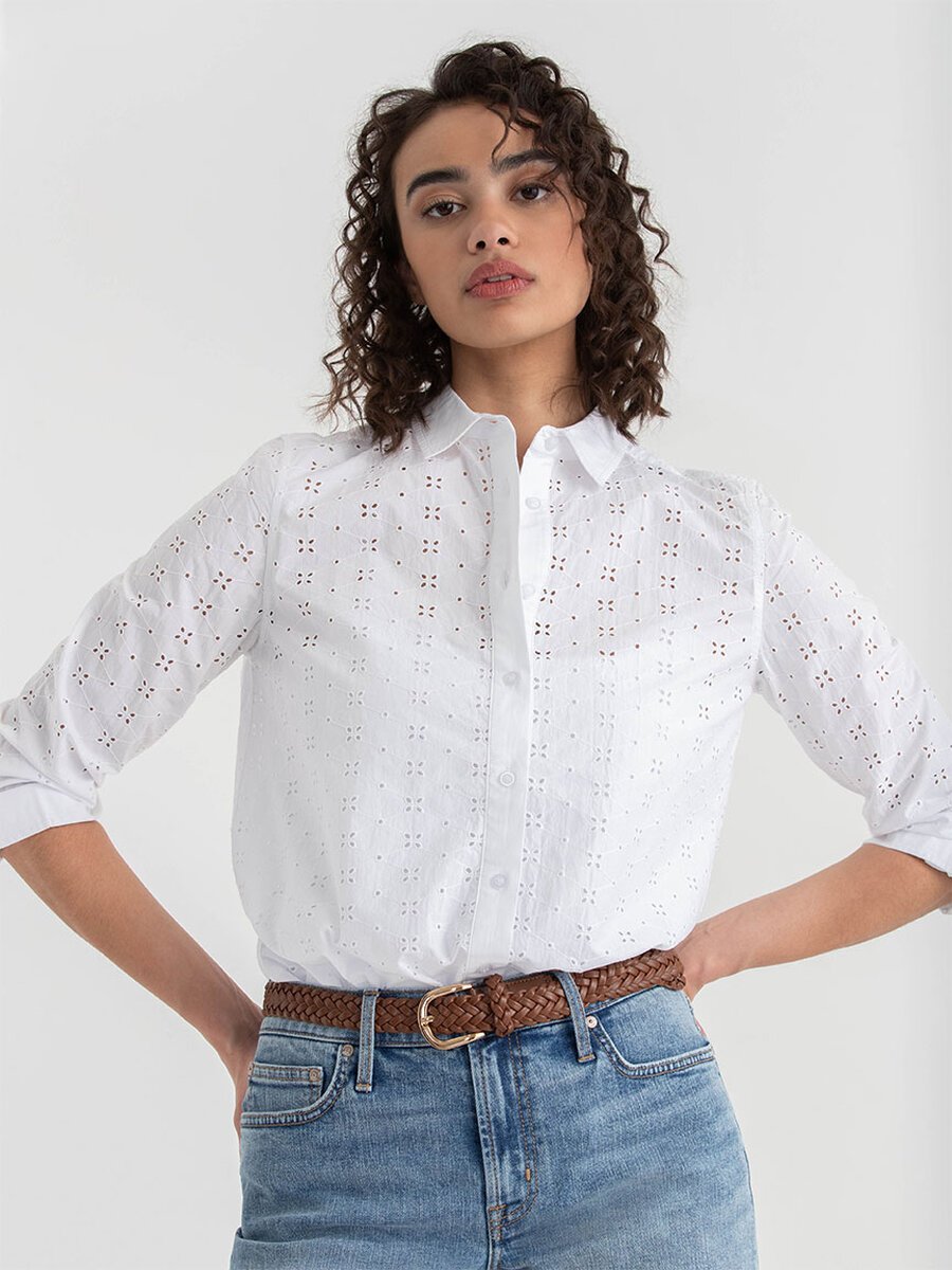 Classic Shirt with Eyelets
